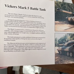 VTG Vickers Mark 5 Main Battle Tank Military Vehicle Brochure GE Detroit Diesel