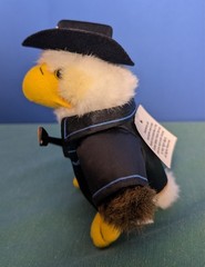 Guitar Slinging Cowboy Hat Eagle 6” USPS Postal Plush Collectible Beanie Belly