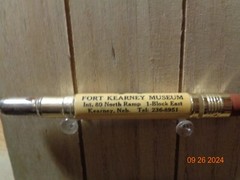 Vintage Celluloid Bullet Pencil – Fort Kearney Museum – Kearney, Nebraska
