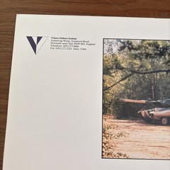VTG Vickers Mark 5 Main Battle Tank Military Vehicle Brochure GE Detroit Diesel