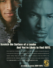 2001 US Army ROTC Scratch The Surface Of A Leader vintage Print AD Advertisement
