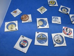 VTG 15 Presidential Campaign Buttons 1972 Repro Nixon, FDR, Ike, Truman & more
