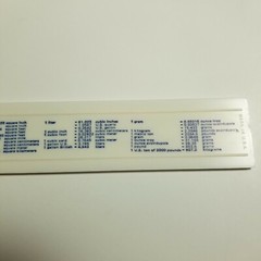 Navy plastic ruler ship Georgia GA vintage advertising blue white military
