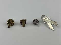 Lot Of 4 Lapel Pins – Antique U.S. Treasury T Minute Man Cross Airplane
