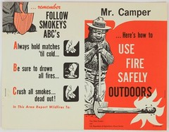 1950s-60s Smokey the Bear Conservation Pledge and Comic