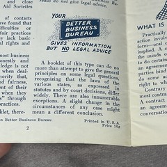 1956 Facts You Should Know About Booklet Series Legal Better Business Bureau