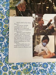 Vintage 1988 Army Reserve Recruitment Print Ad Something Constructive