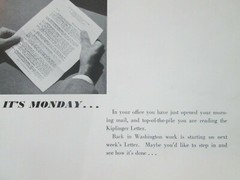 Story of Kiplinger Letters Brochure Every Mon Morning Kiplinger Report Wash DC