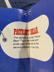 1986 plush Patriot Teddy Bear U.S. Mail letter carrier 20″ USPS With Tags