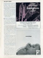 1960 Belgium Tourist Bureau PRINT AD Old World Charm