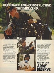 1988 US Army Reserve Weekend Be All You Can Be vintage print ad advertisement