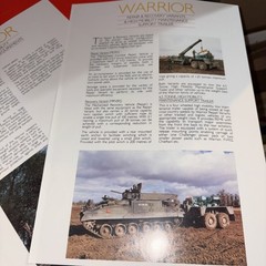 VTG 1988 GKN Sankey Brochures & Folder Warrior Desert Fighting Military Vehicle