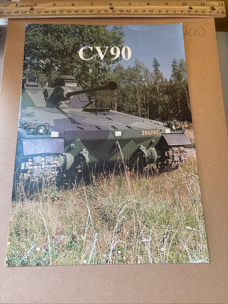 VTG Hagglunds CV90 CV 90 Tank Military Vehicle Brochure Bofors Gun System