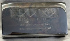 Vintage Chicago Mercantile Exchange 1972 Sheridan silver plated box. Rare