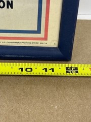 I Want you for US Army 1983 recruiting picture w/ Frame. Excellent Condition.