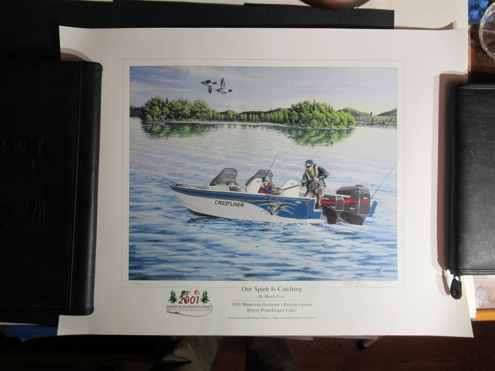 2001 Minnesota Governor’s Fishing Opener Breezy Point / Pequot Lakes poster Foss