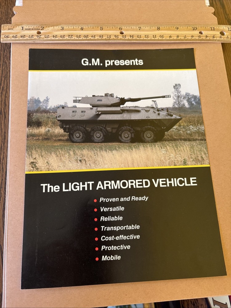 VTG General Motors GM Detroit Diesel Allison Armored Military Vehicle Brochure