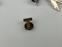 Lot Of 4 Lapel Pins – Antique U.S. Treasury T Minute Man Cross Airplane