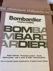 Vintage Bombardier Patrol Vehicles Personnel Carriers Canadian Military Brochure
