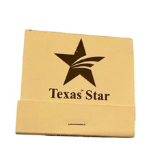 Texas Star Matchbook Unused Advertising Souvenir Matchbook Texas