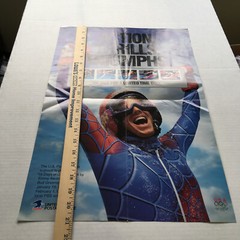 Vintage USPS 16 days of glory winter games stamp promotional poster