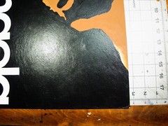 vtg 1970s political protest hand painted poster – Angela Davis Civil Rights OS