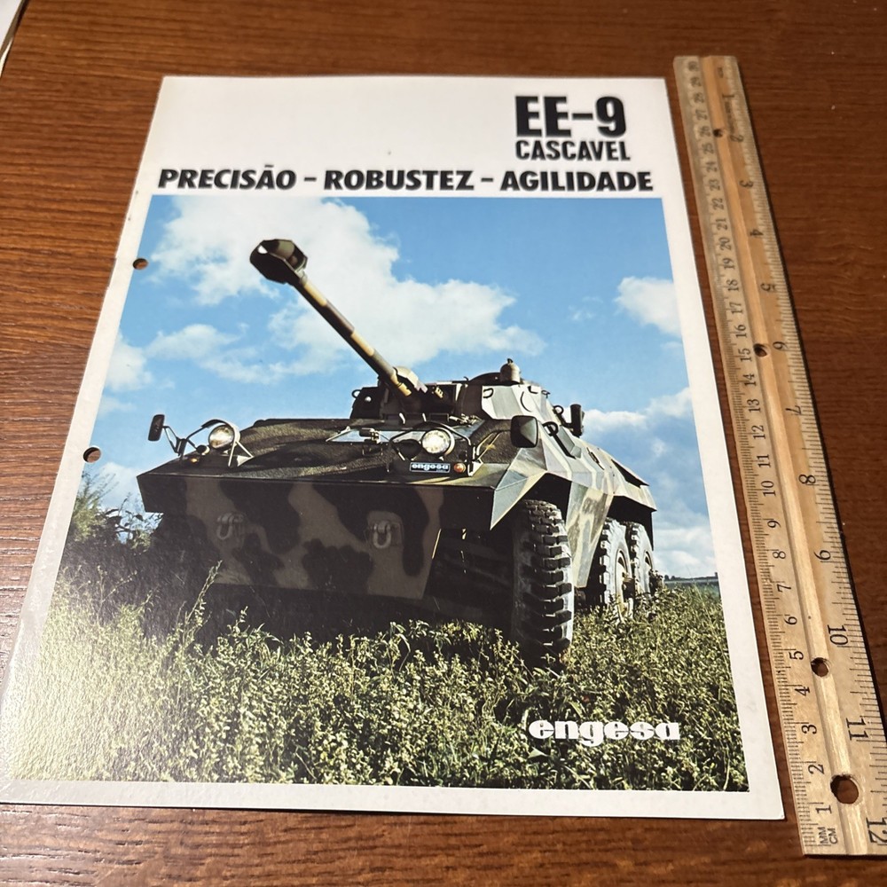 VTG Engesa EE-9 Cascavel Portuguese Brazilian Military Vehicle Tank Brochure