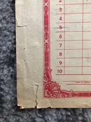 Antique IRS Treasury Department Paper Form 1920 for Opium Cocoa Leaves Sheet