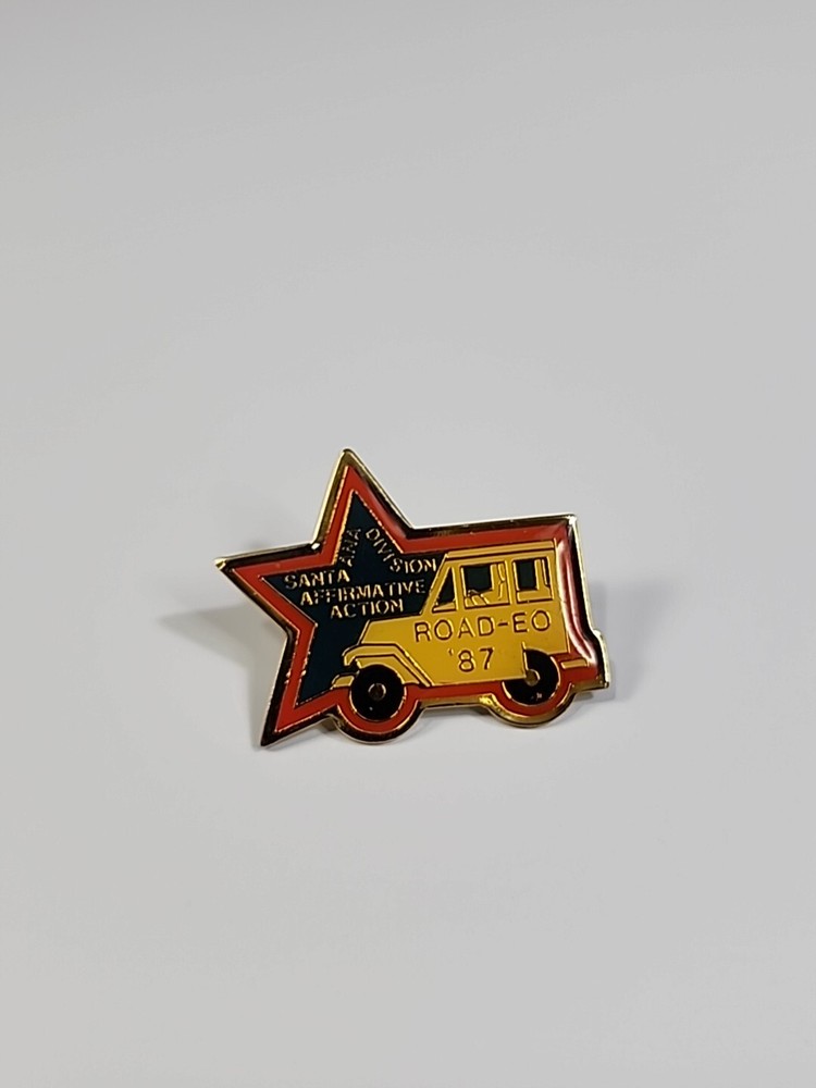 USPS Santa Ana Division ROAD-EO ’87 Lapel Pin Affirmative Action California