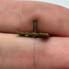 WWI Era US Treasury Minuteman T Shaped Gold Tone Lapel Pin United States