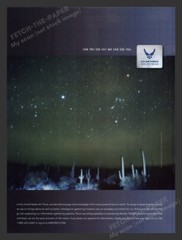 U.S. Air Force «Can You See Us? We Can See You» 2000s Print Ad 2005