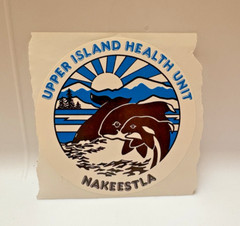 Upper Island Health Unit Nakeestla Whales Coast Sticker Decal Health Care Canada