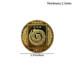 New Year Of The Snake Coin 2025 Chinese Coins Collectable