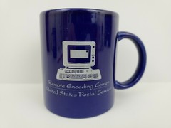 Vintage USPS Coffee Mug Cup Remote Encoding Center Computer US Postal Service
