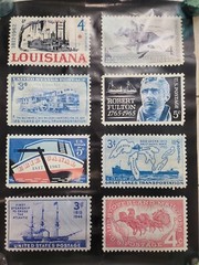 1970s USPS Lobby Poster Stamp Collecting Ad Historical Transportation 30X40