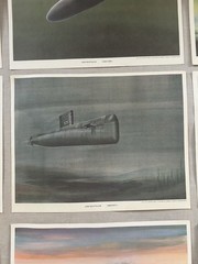 Vintage 1960s General Dynamics ELECTRIC BOAT Submarine Litho Print Set US Navy