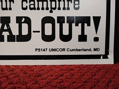 WANTED Your Campfire Dead-Out, 70’s Era Forest Service Sign 12″x10″ Vinyl