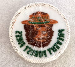 1970s Smokey The Bear Prevent Forest Fires! Round Patch New NOS