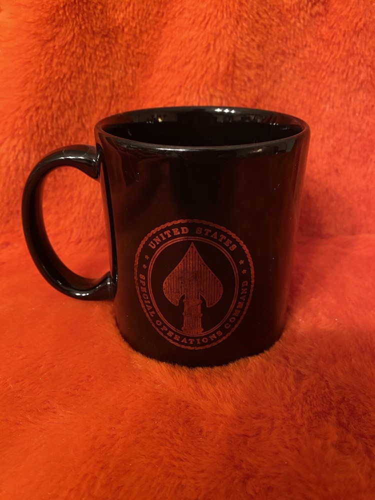 United States Special Operations Command Ceramic Coffee Mug Cup Black & Gold