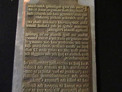 1976 BICENTENNIAL U. S. SAVINGS BONDS CAMPAIGN LETTERPRESS PLATE COPPER BRONZE#2