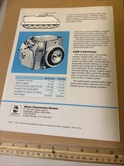 Vintage M113A3 Armored Personnel Carrier X200 Transmission Military Brochure