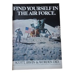 1971 Air Force Recruitment – Apollo 15 – Vintage Print Ad