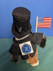 Patriotic Uncle Sam The Eagle 7” USPS Postal Plush Collectible Beanie Belly