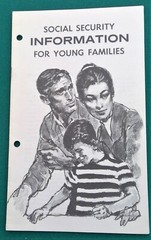 vintage 1970 Social Security Information for Young Families Booklet SSI-35b