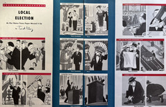 1956 Ted Key Cartoons Local Election Politics Home Town Paper VTG 2 Page Funnies