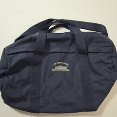 The White House Athletic Gym Bag Dark Blue Embroidered Logo