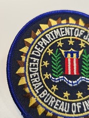 Department of Justice Iron-on Patch Federal Bureau of Investigation