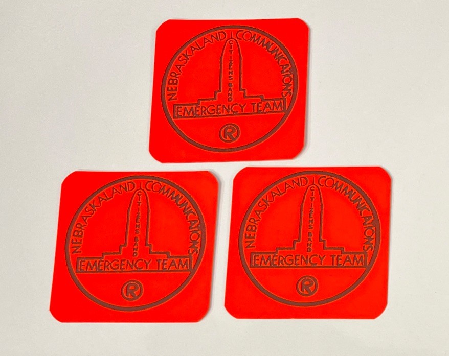 1970’s Nebraskaland Communications Emergency Team Stickers Lot Of 3 Vintage-HTF