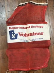 great graphics, Vintage nos litter bag Washington state department of ecology