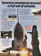 1974 Print Ad of Air National Guard Jet Aircraft A Hot Set of Wheels Recruiting